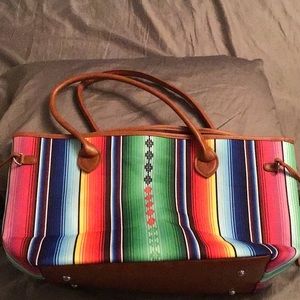 Multicoloured beach bag